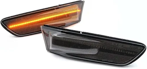 Miniatura 3 de 2 piezas de luces LED ámbar completas para Infiniti G35 coupe Skyline V35 2003-2007, lente ahumada, lámpara de señal de giro lateral delantera