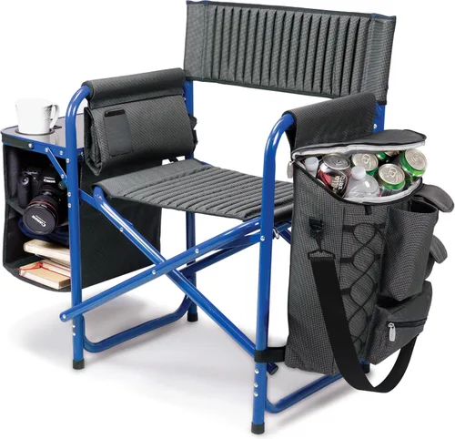 Miniatura 14 de Picnic Time Fusion – Silla plegable, Gris/Negro Gris Oscuro con Acentos Negros