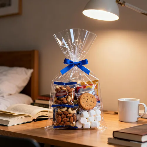 Miniatura 3 de Morepack Bolsas de celofán, 6 x 12 pulgadas, 200 bolsas de celofán con lazos para amarrarlas, de plástico, para poner postres, pastelería, dulces