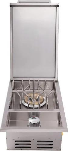 Miniatura 2 de Bonfire Cocina al aire libre de un solo lado con tapa para isla de barbacoa al aire libre, con kit de conversión, acero inoxidable 304, CBASSB