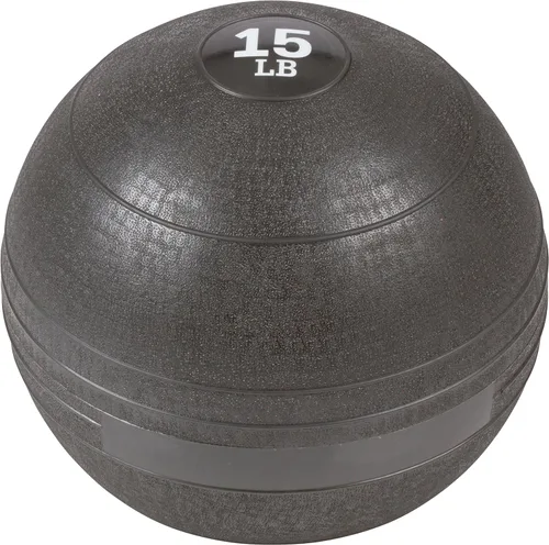 Miniatura 4 de Pelota medicinal de 15 libras de Trademark Innovations Negro