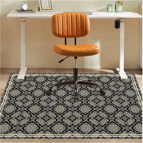 Tapete para silla de oficina para suelo de madera dura, 36 x 48 pulgadas, tapete antideslizante para silla de escritorio para suelos duros, alfombra