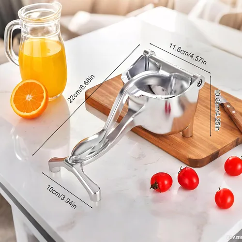 Miniatura 7 de Exprimidor de jugo de mano de aluminio, exprimidor manual de aluminio, 2026 nuevo exprimidor manual resistente para limón, naranja, lima, extractor
