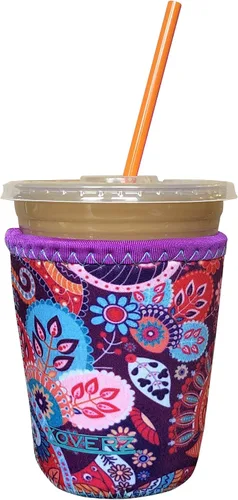 Miniatura 69 de Funda Koverz para café helado, funda aislante de neopreno para taza, se ajusta a una taza de café de 32 Oz., lavable y reutilizable, accesorios