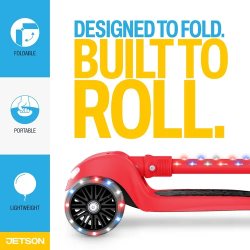 Miniatura 5 de Jetson Scooters - Jupiter Mini Kick Scooter, Foldable, Lightweight, Portable Júpiter Mini Rojo