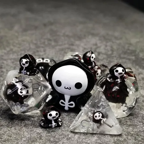 Miniatura 18 de Sage's Portal Familiars and Reagents - Juego de dados de resina para DND, juego de dados poliédricos para Dungeons and Dragons RPG de mesa TTRPG