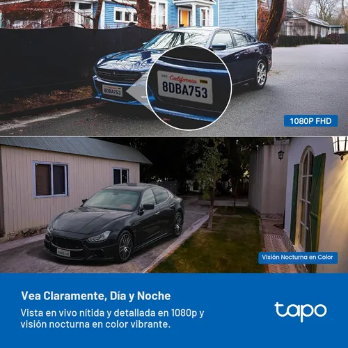 Miniatura 6 de Cámara de seguridad exterior inalámbrica Tapo, 1080P, hasta 180 días de batería, detección gratuita de personas, visión nocturna a color, Blanco