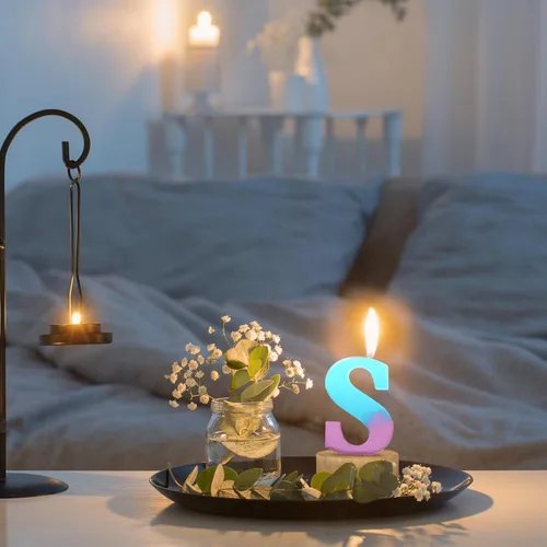 Miniatura 7 de Gartful Moldes de letras de resina, molde de resina epoxi del alfabeto mayúscula S, moldes de silicona 3D gruesos para hacer letras, arte