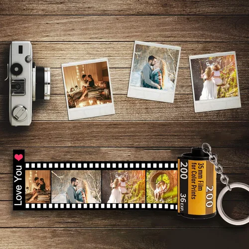Miniatura 5 de Llaveros personalizados con rollo de película de cámara para fotos llaveros personalizados con carrete de fotos álbum llaveros 10 Fotos