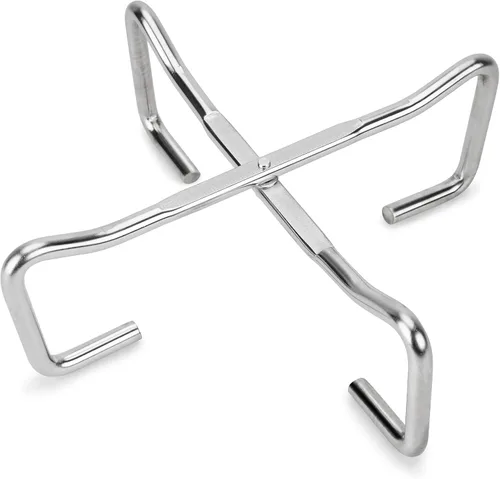 Stanbroil Soporte de tapa de horno holandés plegable de acero inoxidable de 8 pulgadas para cocinar fogatas, soporte plegable 4 en 1, herramienta de
