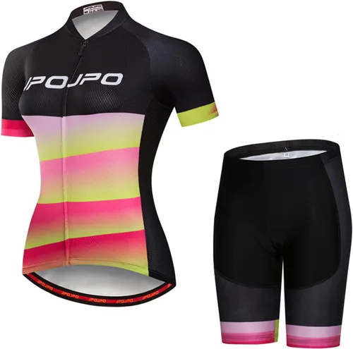 Miniatura 116 de Hotlion Conjuntos de camisetas de ciclismo para mujer, ropa de ciclismo de verano, trajes de bicicleta de carretera, ropa de ciclismo de manga corta