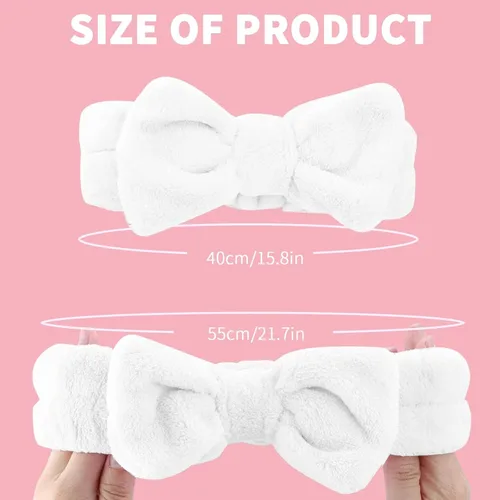 Miniatura 2 de WSYUB Diadema de spa, maquillaje, diademas de maquillaje esponjosas, suministros para fiestas de pijamas, diademas faciales para lavar la cara