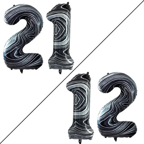Miniatura 353 de Goer, conjunto de globos de papel aluminio para decoraciones de cumpleaños, globos de las letras de feliz cumpleaños y de números Oro