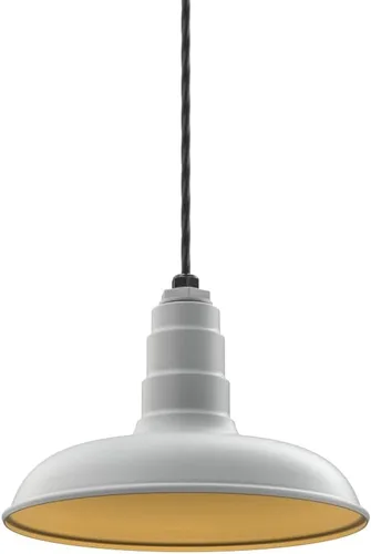Miniatura 24 de Steel Lighting Co. Malibu - Lámpara colgante Montaje en techo Domo de 14 pulgadas vástago de 12 pulgadas Estilo de granja de acero Rojo