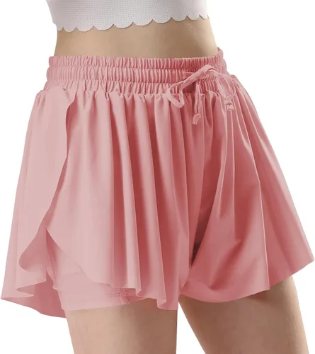 Miniatura 3 de Pantalones cortos fluidos con diseño de mariposa para niñas, pantalones cortos deportivos para niñas, pantalones cortos de mariposa para niños
