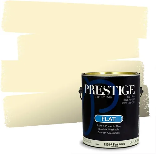 Miniatura 110 de PRESTIGE Pinturas Pintura Exterior e Imprimación En Uno, 1 Galón, Satinado, Pareja Comparable de Benjamin Moore* Amarillo* 320BM-PCM