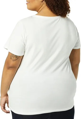 Miniatura 3 de Tienda Essentials Camiseta de manga corta con cuello en V para mujer, paquete múltiple