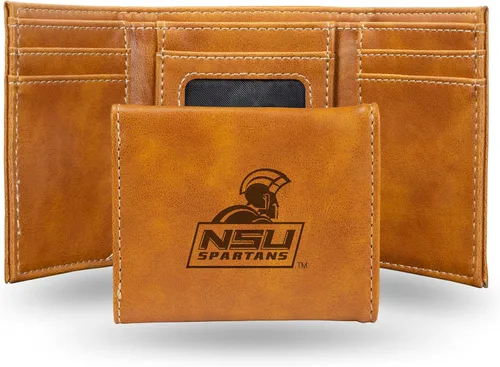 Miniatura 20 de NCAA Rico Industries - Billetera triple grabada con láser, con grabado láser, accesorio para hombre
