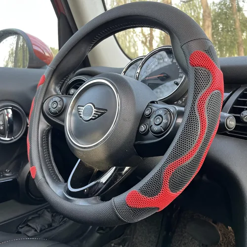 Miniatura 33 de PINCTROT Comfy Grip - Funda para volante, diseño antideslizante, universal de 14.5-15 pulgadas (blanco silicona)