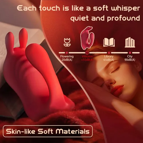 Miniatura 9 de Control remoto de aplicación para parejas, vibrador portátil, juguetes sexuales para mujeres adultas, vibrador de braga de larga distancia con Rojo
