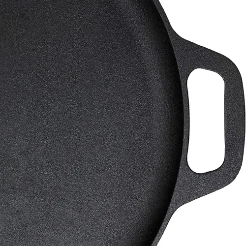 Miniatura 4 de Sartén para pizza de hierro fundido de 13.5 pulgadas con asas de bucle pre-sazonado