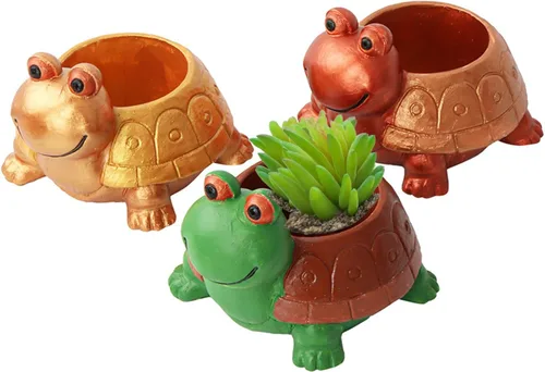 Miniatura 3 de Molde de silicona para maceta, mini molde de silicona para maceta de tortuga 3D, moldes de hormigón para suculentas, moldes de hormigón, cactus
