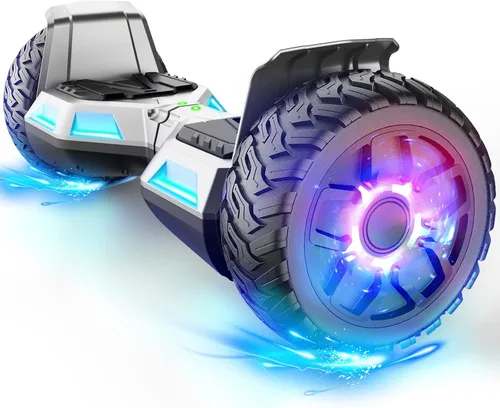 Miniatura 8 de LIEAGLE Hoverboard - Patineta autoequilibrante de 16.5 cm, 6.5 pulgadas, con ruedas Bluetooth, luces LED, para niños y adultos A01-blanco