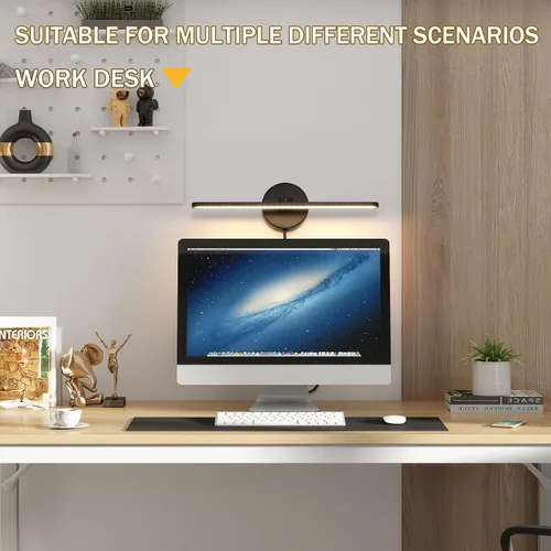 Miniatura 7 de Lámparas de baño con enchufe de 15.75 pulgadas, modernas luces negras de tocador sobre el espejo, luz cálida de 3000 K, no regulable, luz de imagen