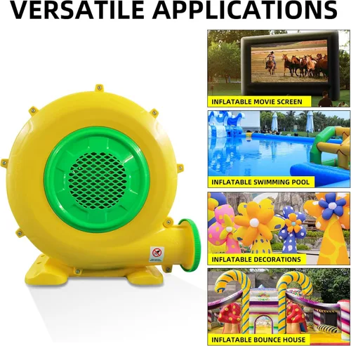 Miniatura 4 de Soplador de Casa de Rebote de 750W, Potente Soplador de Aire para Inflables, Soplador de Bomba de Ventilador Portátil para Casa de Burbujas