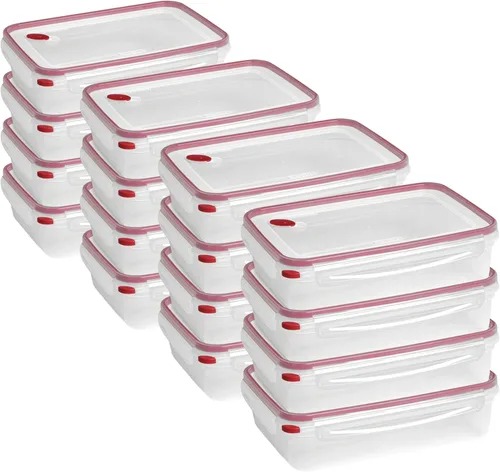 Miniatura 13 de Sterilite Ultra-Seal 3.1 tazas rectángulo, recipiente hermético para almacenamiento de alimentos, tapa con pestillo, apto para microondas