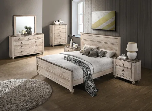 Miniatura 2 de Roundhill Furniture Imerland - Juego de dormitorio (6 piezas)