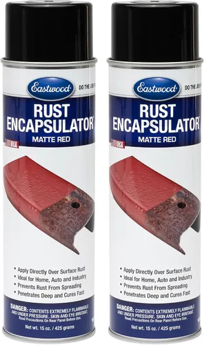 Miniatura 12 de Eastwood Spray para eliminar óxido con acabado mate texturizado Aerosol previene la corrosión del óxido, fórmula fortificada con epoxi y baja