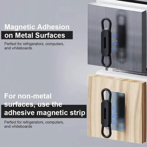 Miniatura 4 de WALLFID Paquete de 10 clips magnéticos de silicona para bolígrafos, ideal para bolígrafos de tinta de gel o marcadores de borrado en seco