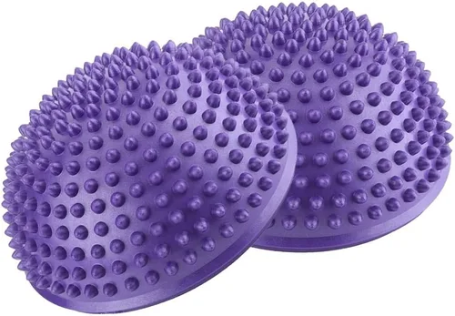 VGEBY Bola masajeadora de pies, diseño de espinillas para masaje de tejido profundo y entrenamiento de equilibrio, pelota de media cúpula de