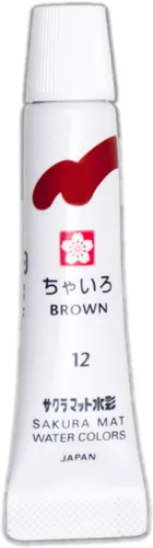 Miniatura 15 de Sakura Crepas Paint - Tubo de laminación de acuarela mate EMW12 (12 colores)