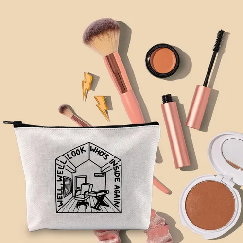 Miniatura 4 de BLUPARK Bolsa de maquillaje inspirada en el cantante, regalo de letras de música para cantantes, regalo para fanáticos del cantante, regalo