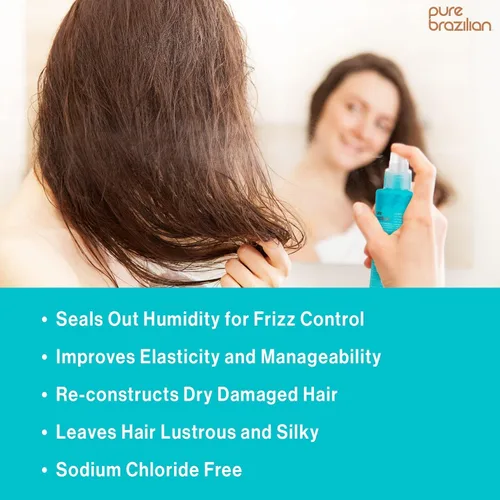 Miniatura 6 de PURE BRAZILIAN Acondicionador sin enjuague, tratamiento nutritivo sin enjuague enriquecido con queratina para fortalecer y fortalecer tu cabello