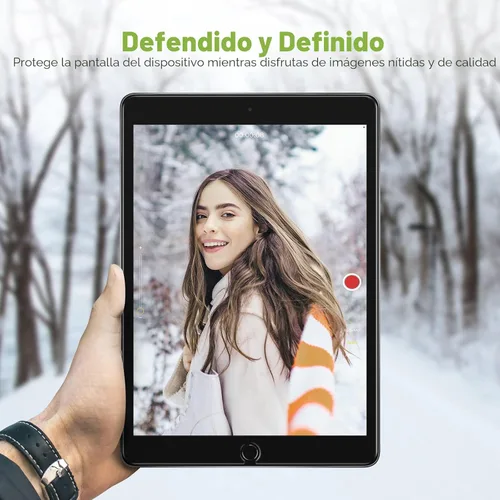 Miniatura 5 de apiker Paquete de 2 protectores de pantalla para iPad de 9ª, 8ª y 7ª generación de 10.2 pulgadas, película de vidrio templado para iPad 9, 8, 7