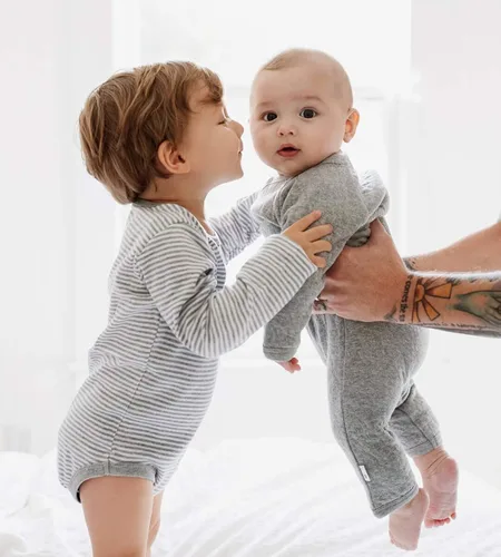 Miniatura 3 de Burts Bees Baby baby-girls Bodysuits 3-pack Long Short-sleeve One-pieces 100 Organic Cotton