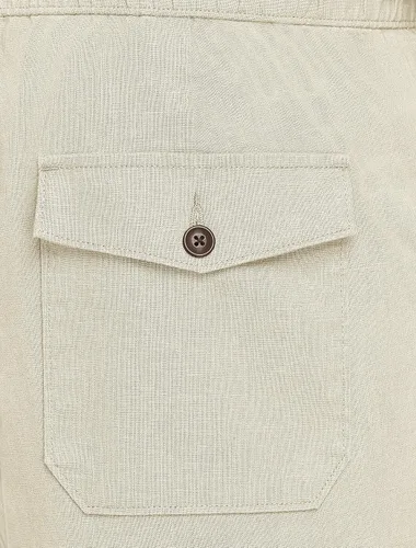 Miniatura 3 de Oak Hill by DXL - Pantalones cortos de mezcla de lino con cordón para hombre