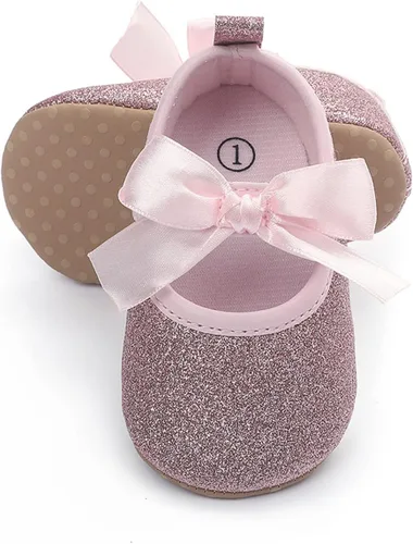 LAFEGEN Zapatos de bebé para niña, antideslizantes, suela suave, de piel sintética, para bebé, Mary Jane, zapatos planos para primeros pasadores,