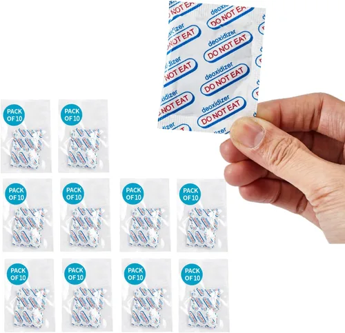 Miniatura 8 de 110 paquetes de absorbentes de oxígeno de grado alimenticio de 100 CC (10 paquetes en bolsa de vacío individual, 11 paquetes de 10) absorbentes