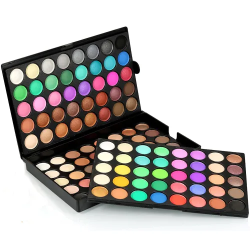 Miniatura 4 de Ochine Paleta de sombras de ojos de 120 colores, sombra de ojos de maquillaje profesional de alta pigmentación, paleta de sombra de ojos mate