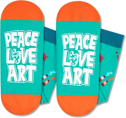 Miniatura 3 de Zmart Calcetines artísticos novedosos, regalos divertidos para artistas, regalos de arte para mujeres y hombres, regalos para profesores de arte