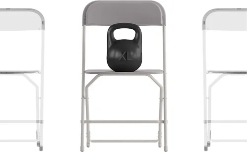 Miniatura 52 de Flash Furniture Hercules Series Silla plegable de plástico, color rojo, paquete de 6, capacidad de peso de 650 libras, cómoda silla para eventos