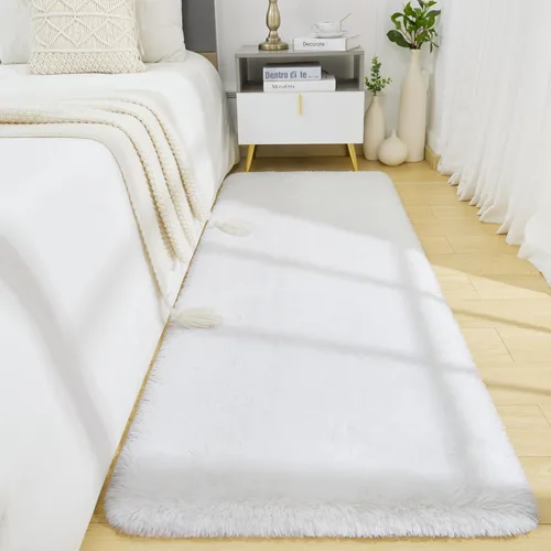 Miniatura 28 de BENRON Alfombras de pasillo esponjosas de 2 x 4 pies, suaves y largas para dormitorio, pasillo, entrada, cocina, alfombra lavable para decoración