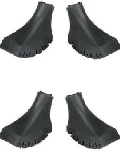 Miniatura 8 de Paquete de 4 puntas de repuesto de goma extra duraderas (pies de repuesto/patas/férulas/tapas) para bastones de trekking - Se adapta a todos