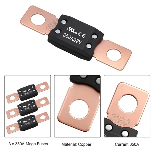 Miniatura 3 de Fusible MEGA/AMG 350A, componente reconocido por UL, montaje de perno de alta corriente automotriz de 350 amperios para automóviles, remolques