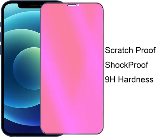 Miniatura 6 de Paquete de 2 Vidrio Templado Privacidad Anti-Luz Azul Compatible con iPhone X/iPhone XS/iPhone 11 Pro Espejo Protector de Pantalla Anti-Espía