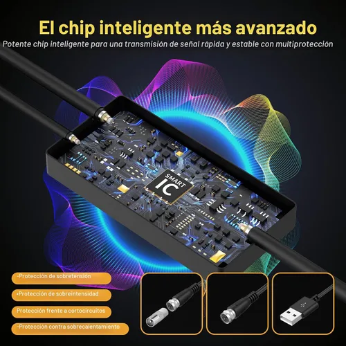 Miniatura 3 de Antena de TV 2026 para TV Digital Interior, Antena Inteligente de Largo Alcance para Canales Locales, Compatible con 4k 1080p con Amplificador